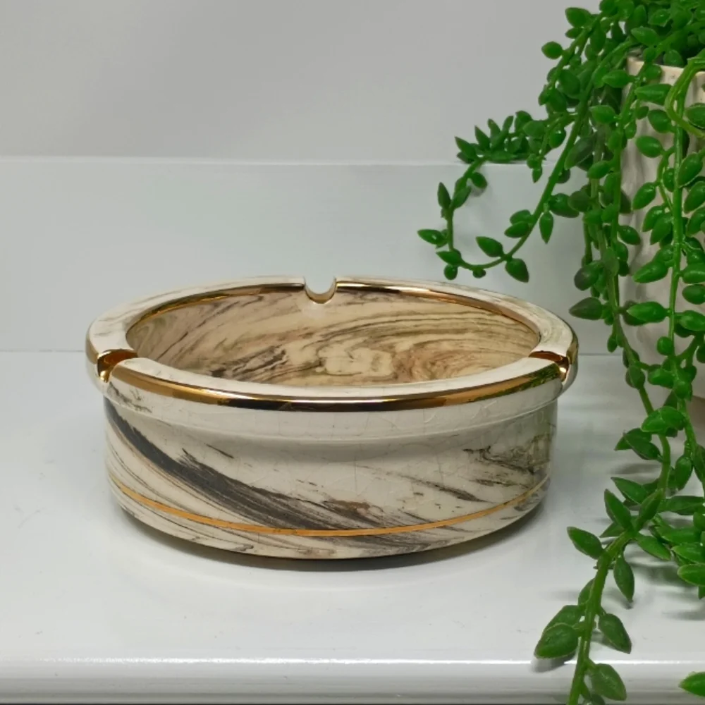 Hand made 24kt Ash Tray